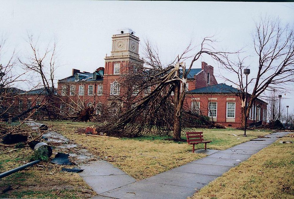 The Browning, pictured, Clement, Harned, Harvill and Archwood buildings were badly damaged during a Jan. 22, 1999, tornado that ripped through Clarksville.